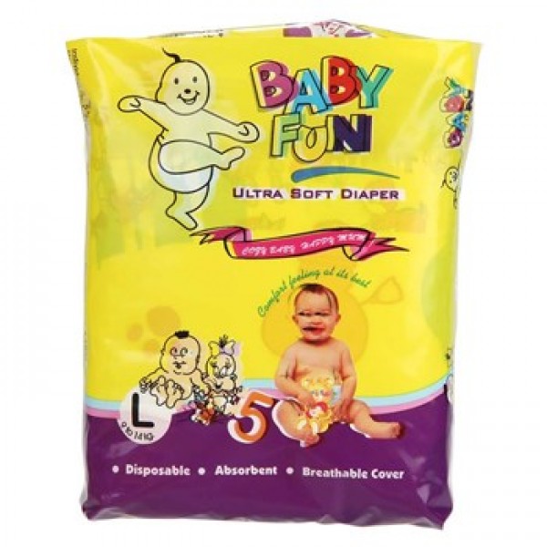 Babyfun Baby Diaper 5'S Pack X 10 Bags 